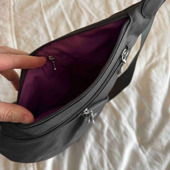 Baggallini Mini-Sling Crossbody Bag NWOT — Dark Charcoal Gray - Picture 6 of 11